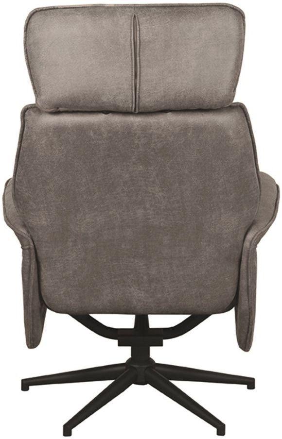 Relaxfauteuil Taupe Micro Suede CH-73.017 Verdal B77 x D79 x H109 cm