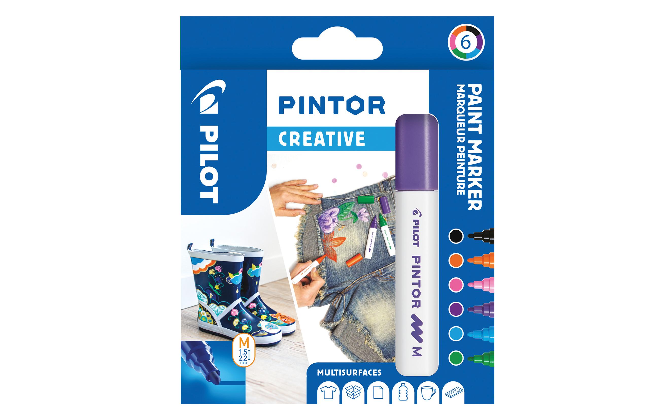 Permanent-Marker Pintor Creative Medium, 6-er SetMarker-Set
