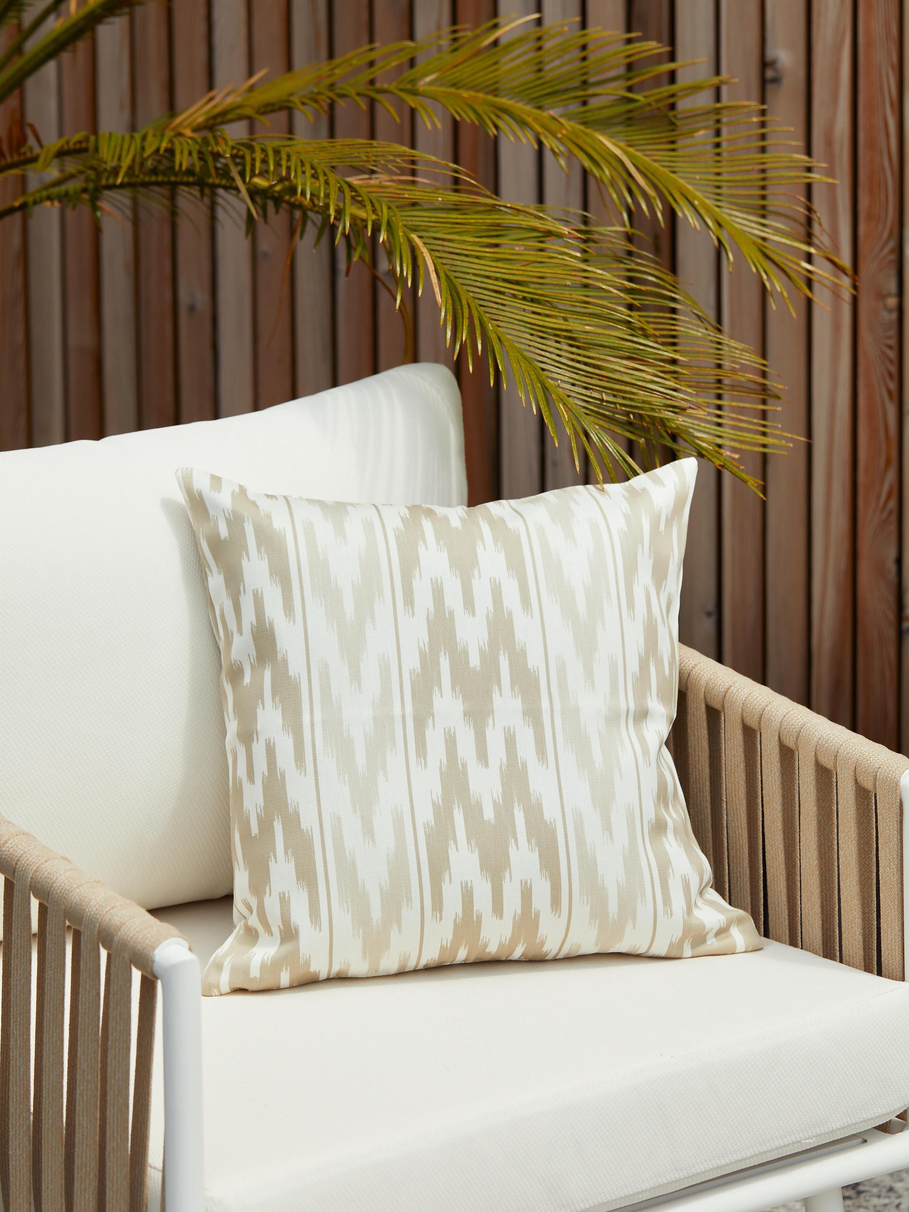 Outdoor kussenhoes Maillot met Ikat patroon
