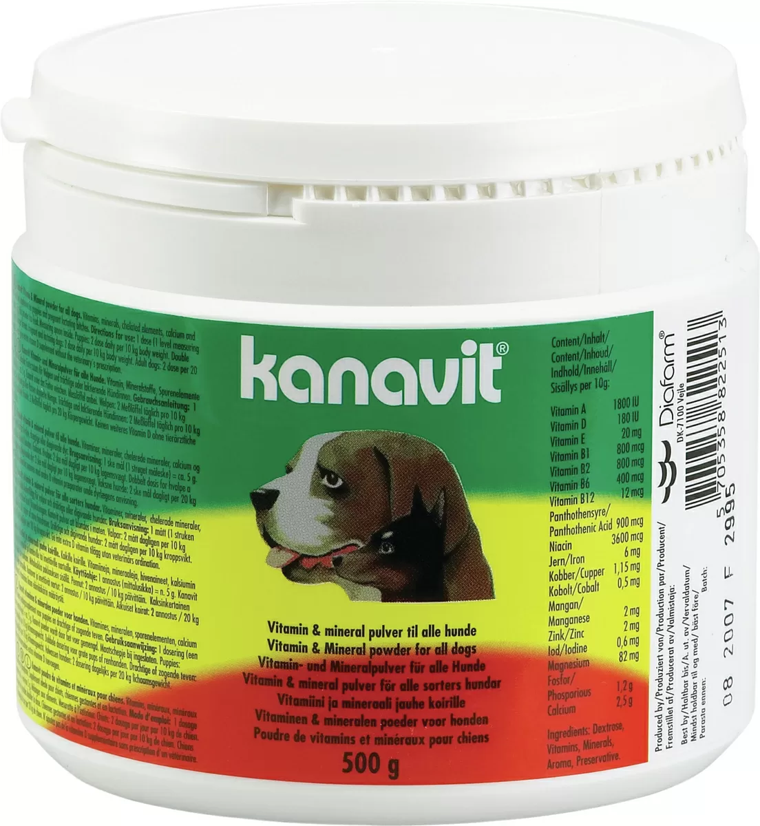 Diafarm Kanavit vitamin   mineralpulver - 500 g