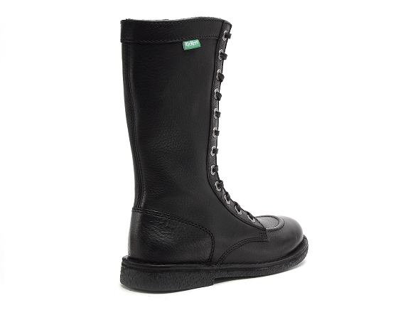 Kickers bottes plates femme meetkiknew noir