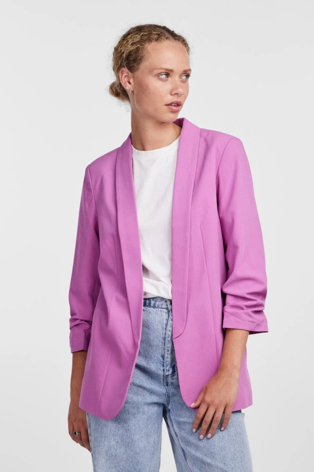 Pieces Pcboss 3/4 Blazer 4251275 radiant orchid