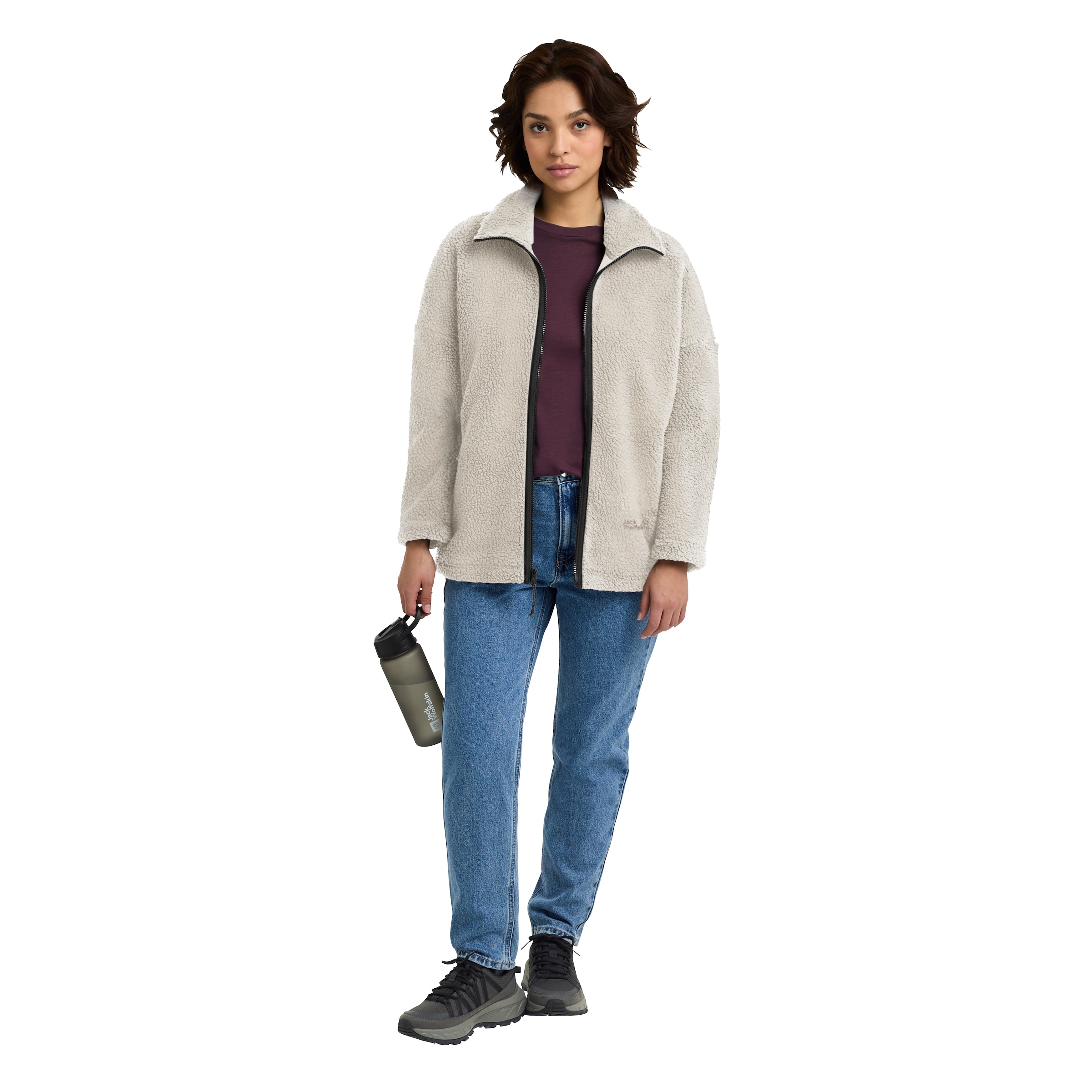 Jack Wolfskin Fleecejacke »STONE LITE JKT W« Windabweisend, atmungsaktiv, Übergangsjacke