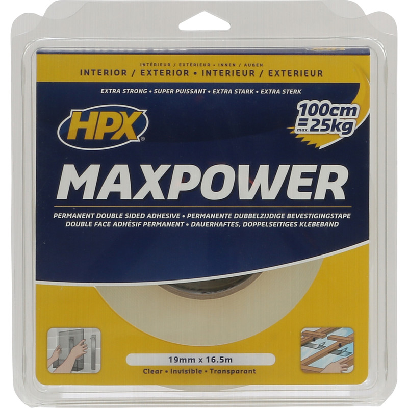 HPX bevestigingstape 19mmx16,5m
