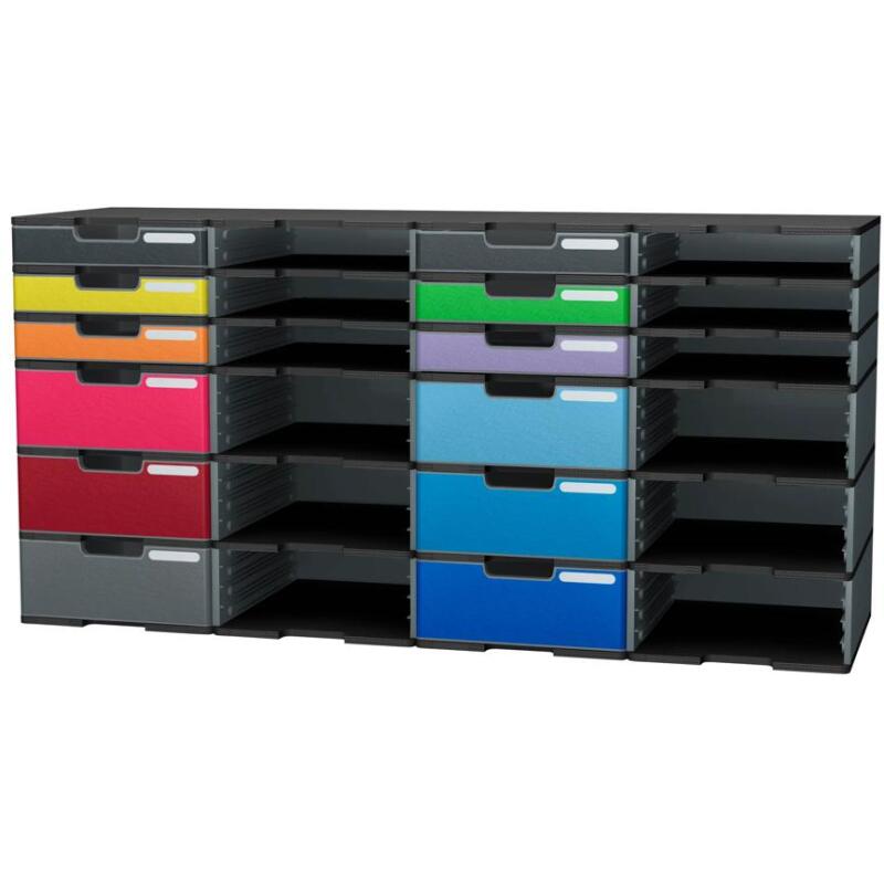Module de classement Modulodoc set élément de base standard Ecoblack - Gris foncé