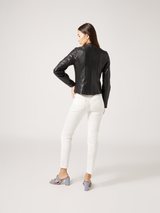 Veste motard détails épaules