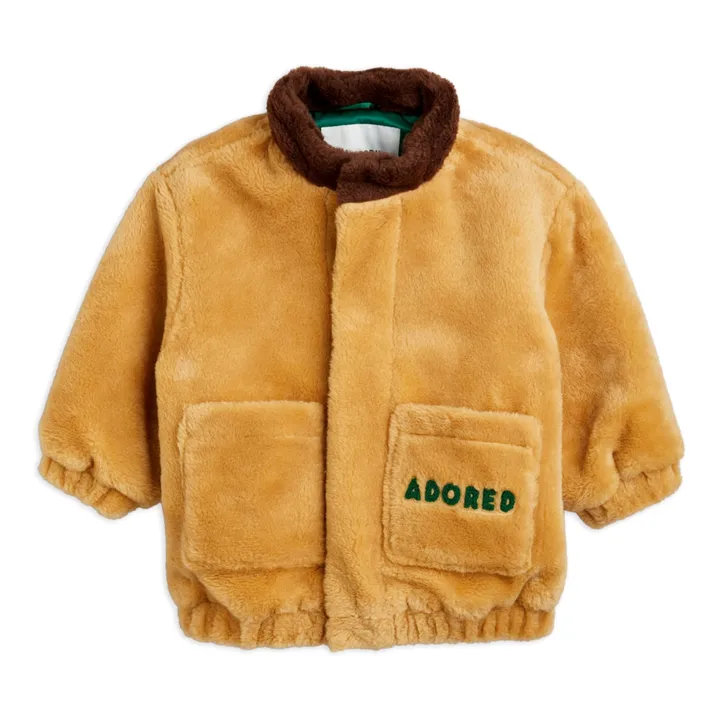 Mini Rodini Veste Polaire Polyester Recyclé Adored | Beige