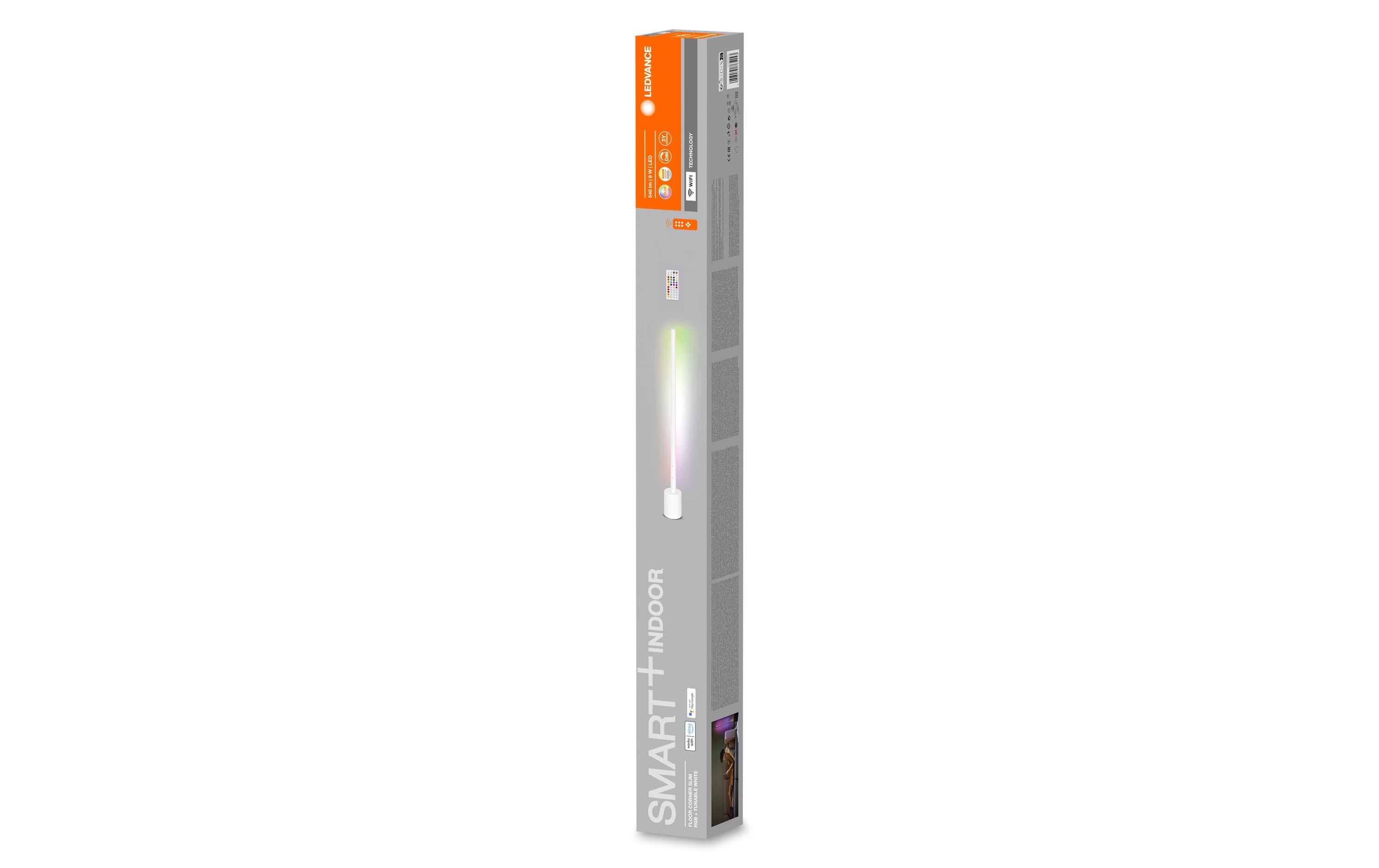 Stehleuchte Smart+ Floor Corner Slim, 80 cm, WeissModerne und smarte Stehleuchte mit WiFi-Technologie