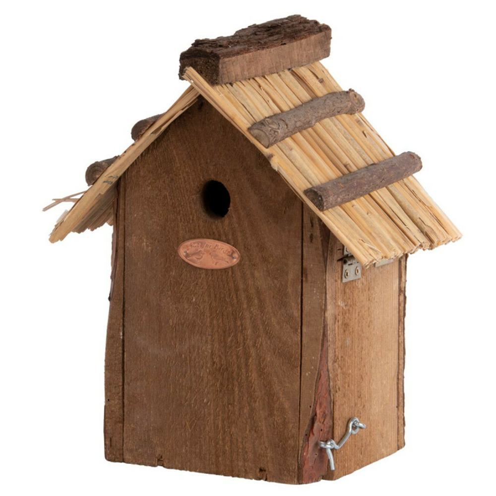 Nichoir mésange bleue - toit en paille