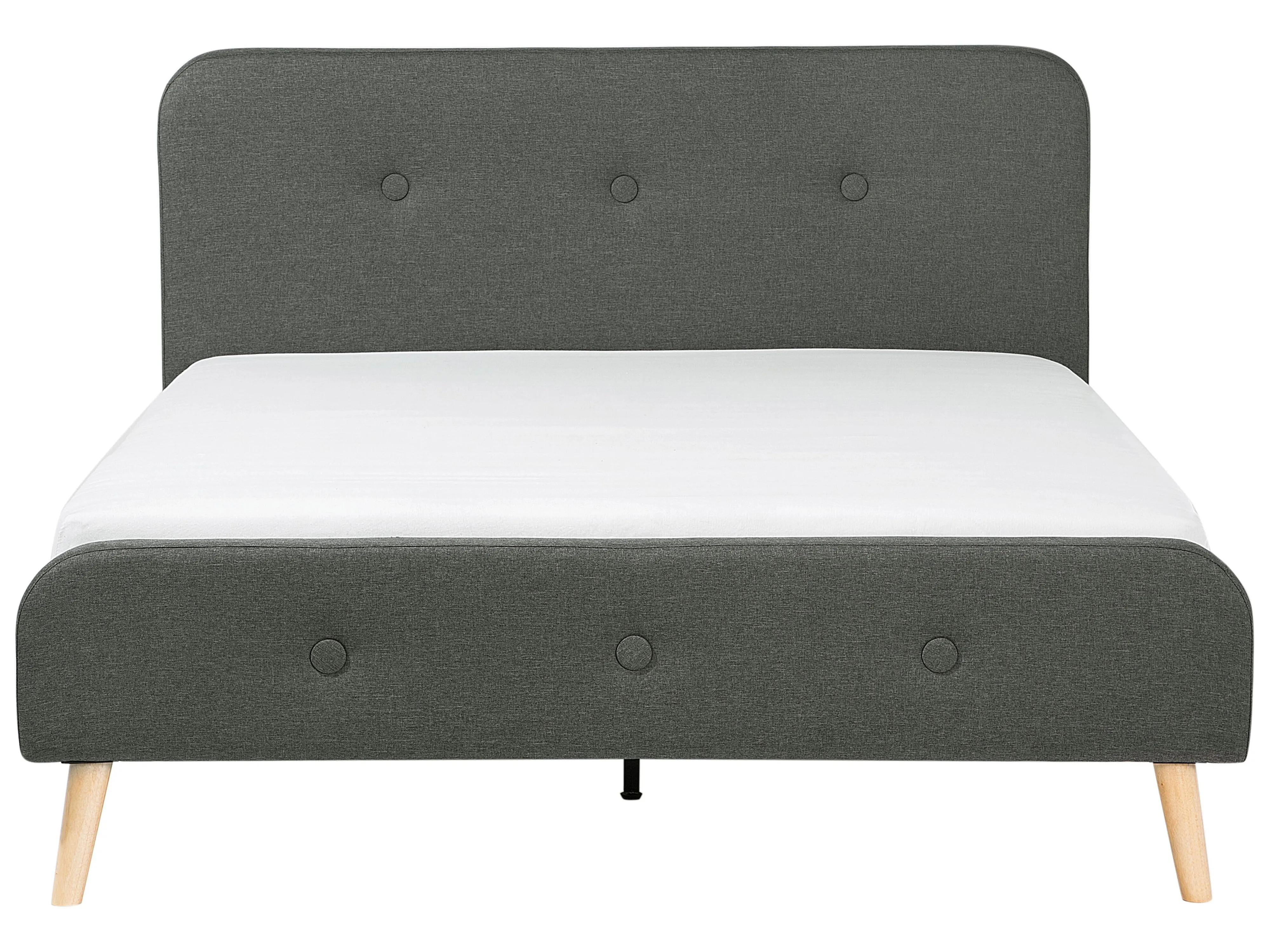 Bed Stof RENNES 180 x 200 cm Donkergrijs