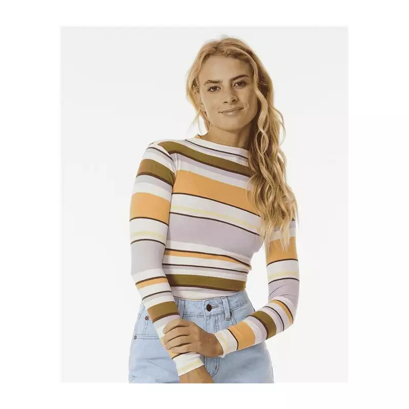 Teeshirt femme RIPCURL Sunrise Session Rib L/S Tee Multico