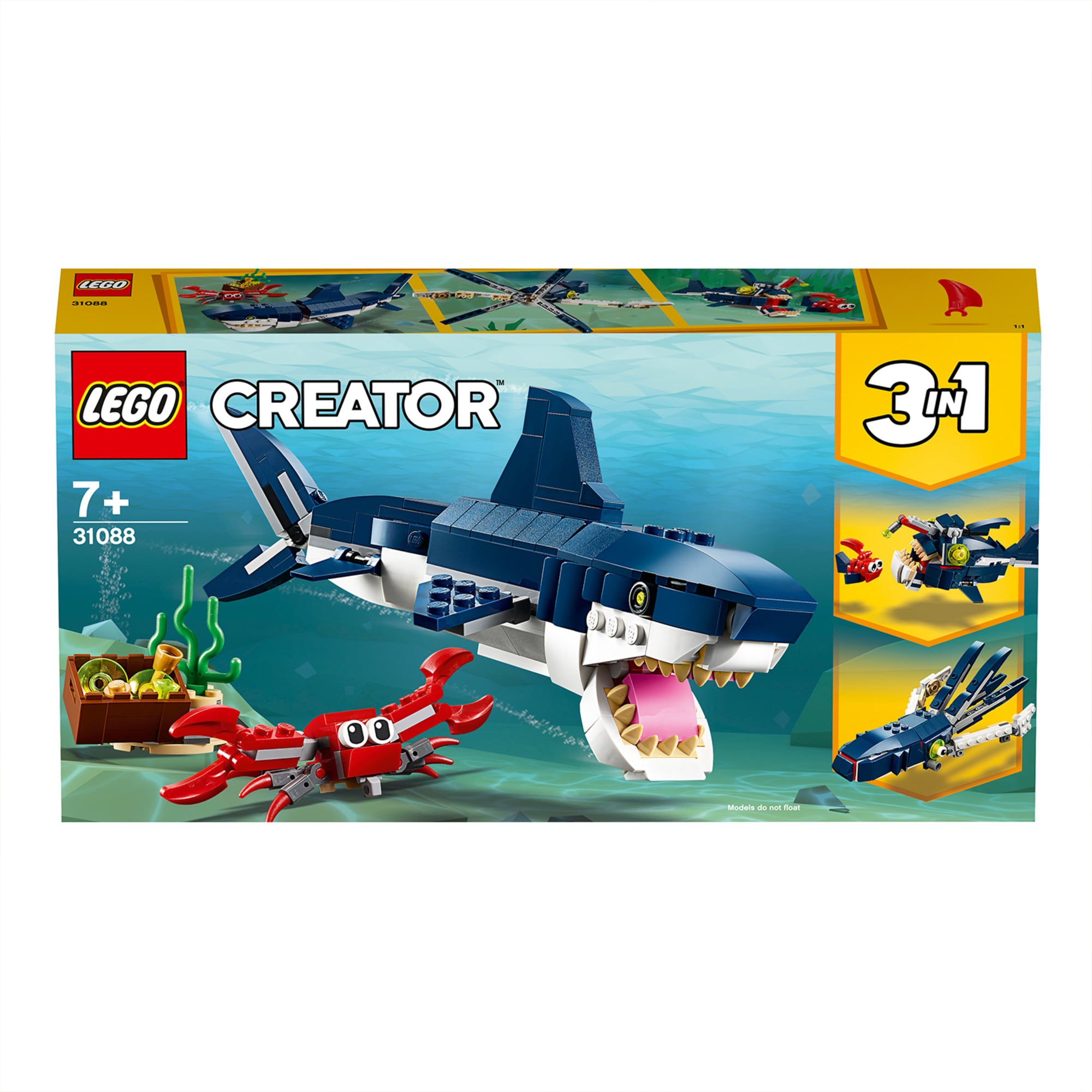LEGO Konstruktionsspielzeug Creator Bewohner der Tiefsee