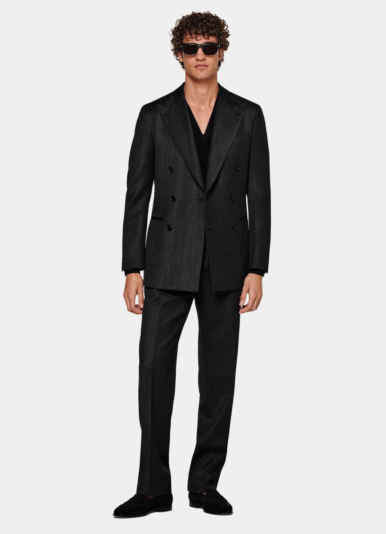 Costume Havana coupe Tailored gris foncé