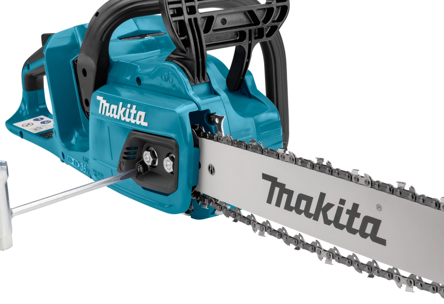 Makita DUC355PT2J 2x18V Li-Ion accu kettingzaag set (2x 5,0Ah) in Mbox - 350mm