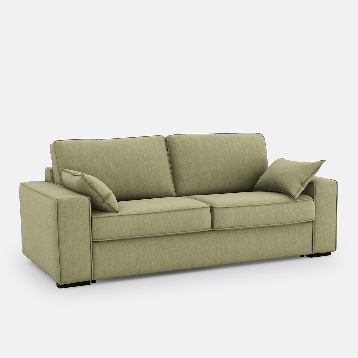 LA REDOUTE INTERIEURS<br>Sofá-cama em algodão/linho, espuma HR premium, Cecilia