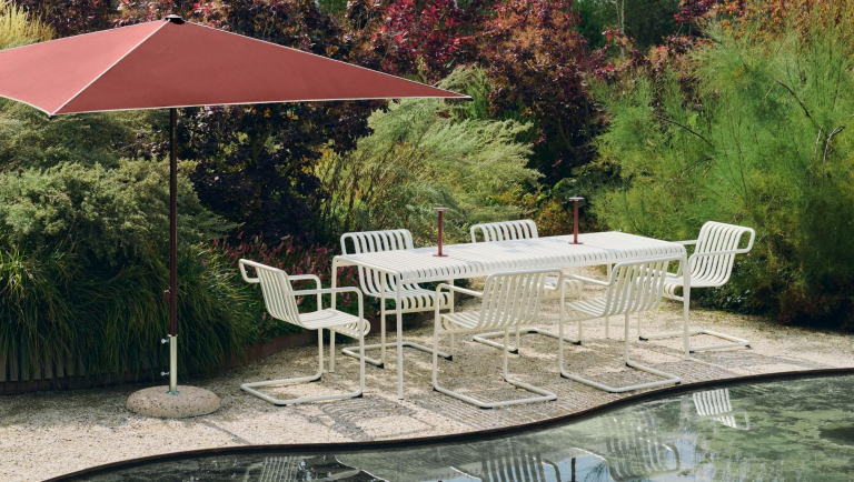 Hay Terrazza parasol vierhoek groen en donkergroen