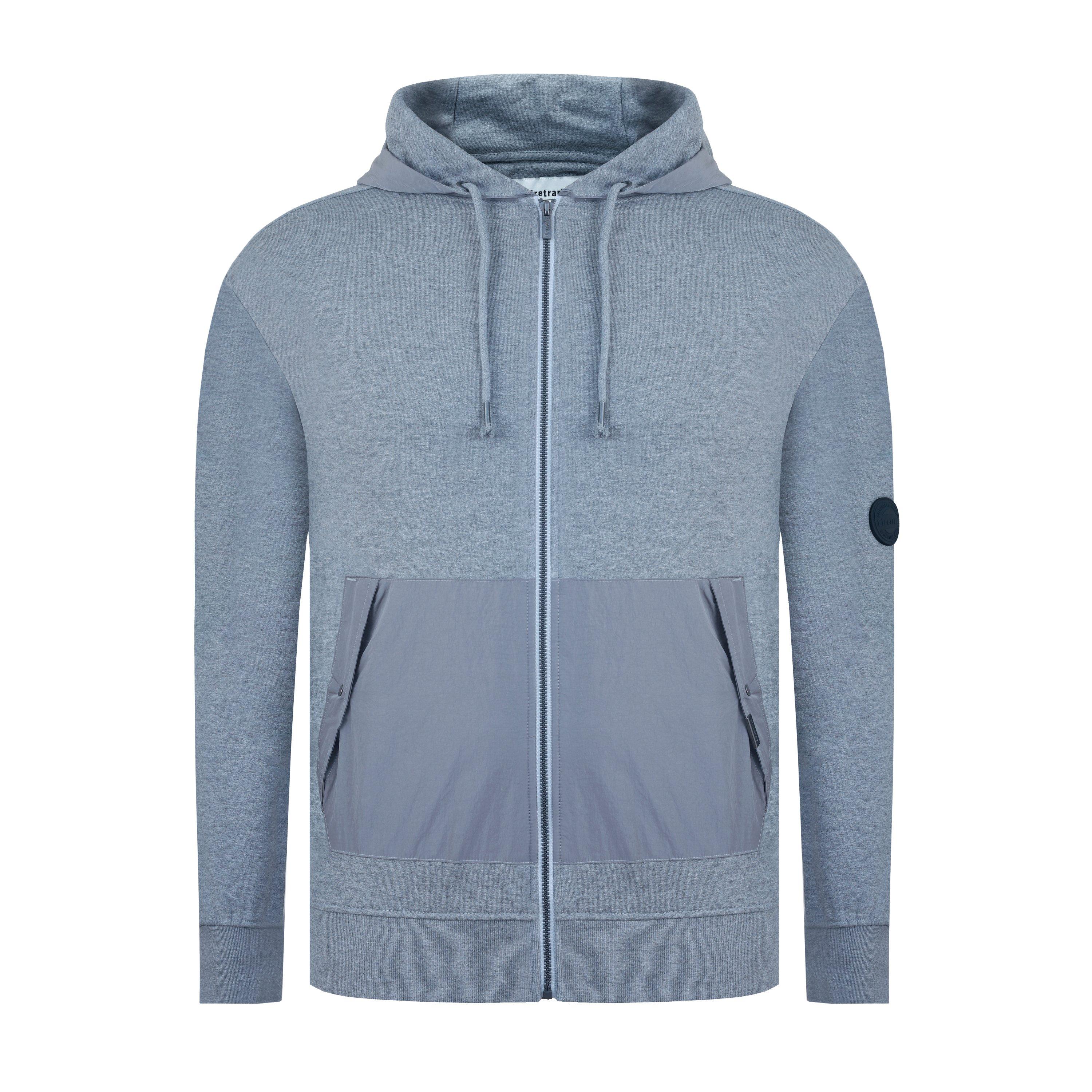 Firetrap Hybrid Full Zip Hoodie Mens
