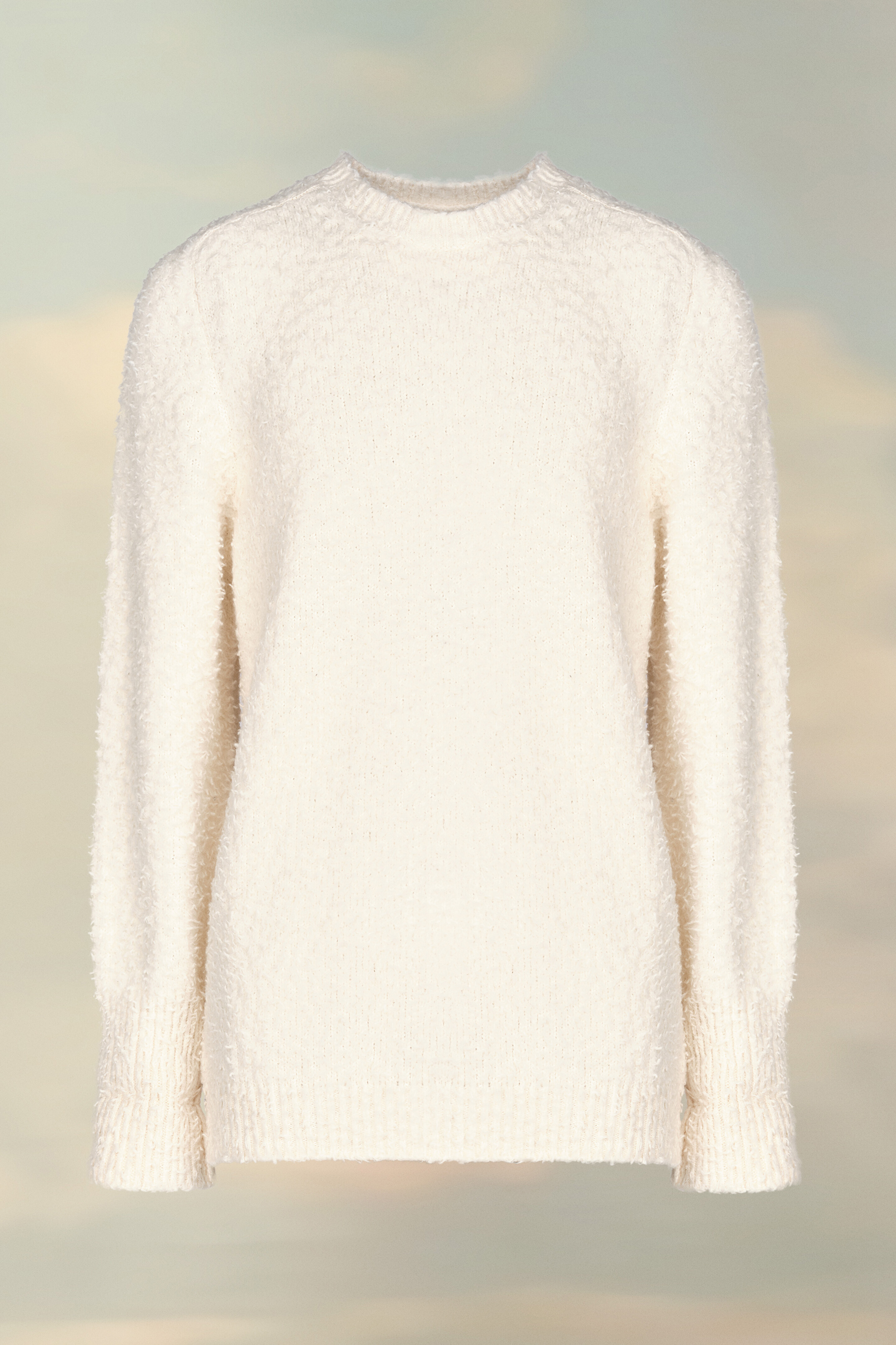 Pull oversize empilé Blanc