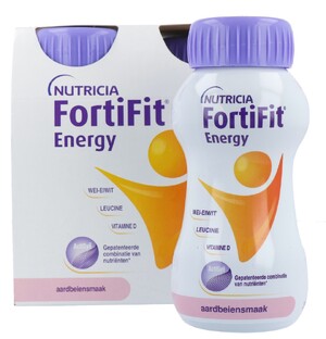 Nutricia Fortifit Energy Aardbei 4ST
