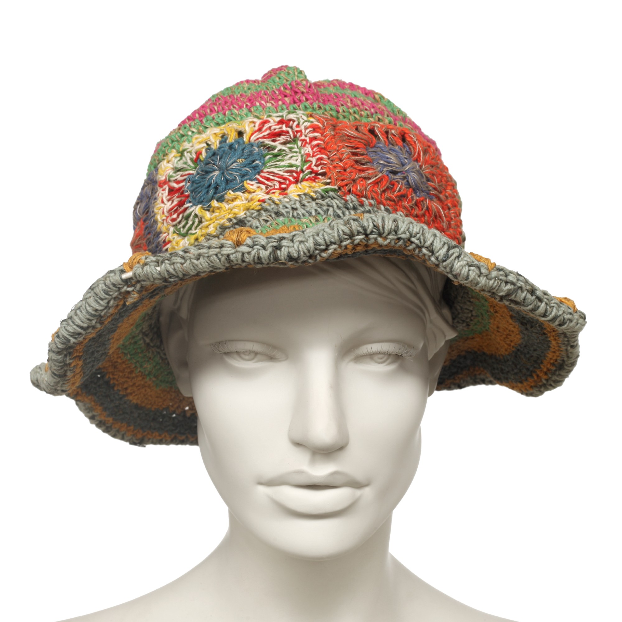 Sommerhut, multicolor, aus Hanf und Baumwolle günstig bestellen