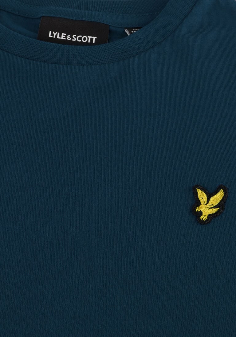 LYLE & SCOTT blauwe lyle & scott t-shirt plain t-shirt b