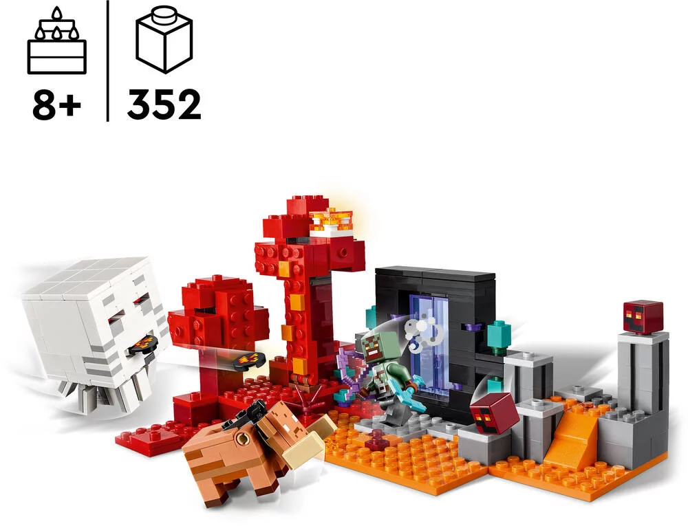 LEGO®MINECRAFT™ 21255 - L'EMBUSCADE AU PORTAIL DU NETHER