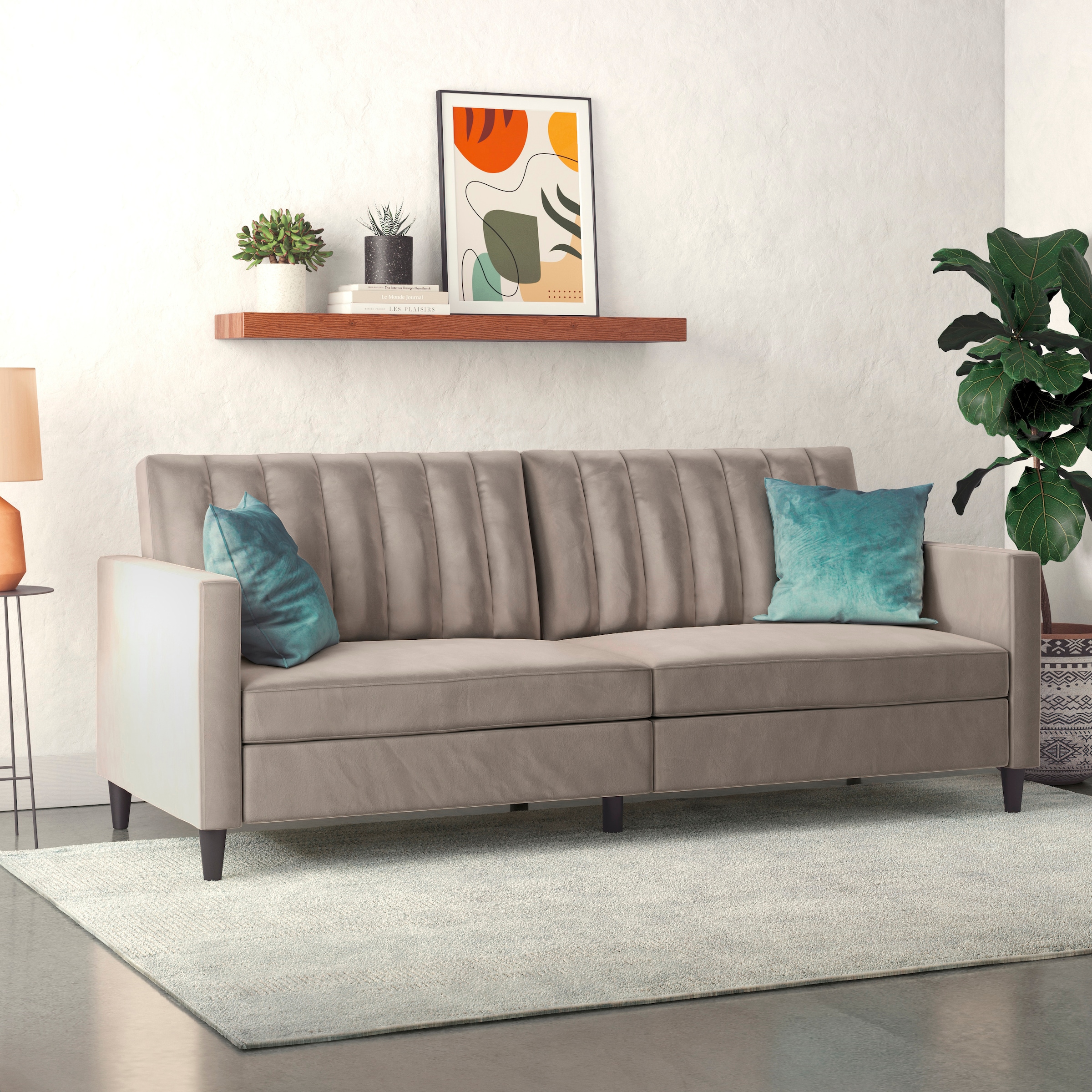 Dorel Home 3-Sitzer »Celine« Rückenlehne 2-teilig und 3-fach verstellbar, Sitzhöhe 43 cm