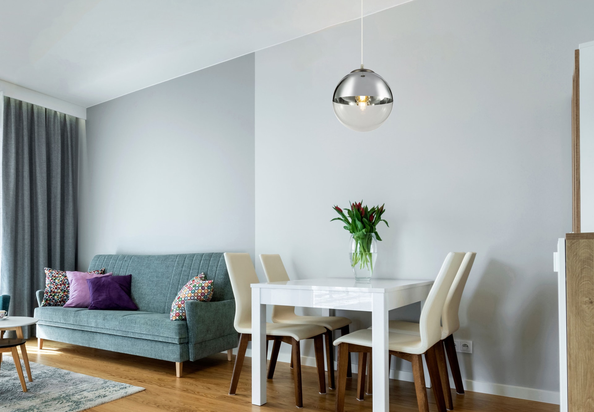 GLOBO Retrofit Pendelleuchte VARUS 30 cm nickelfarbig