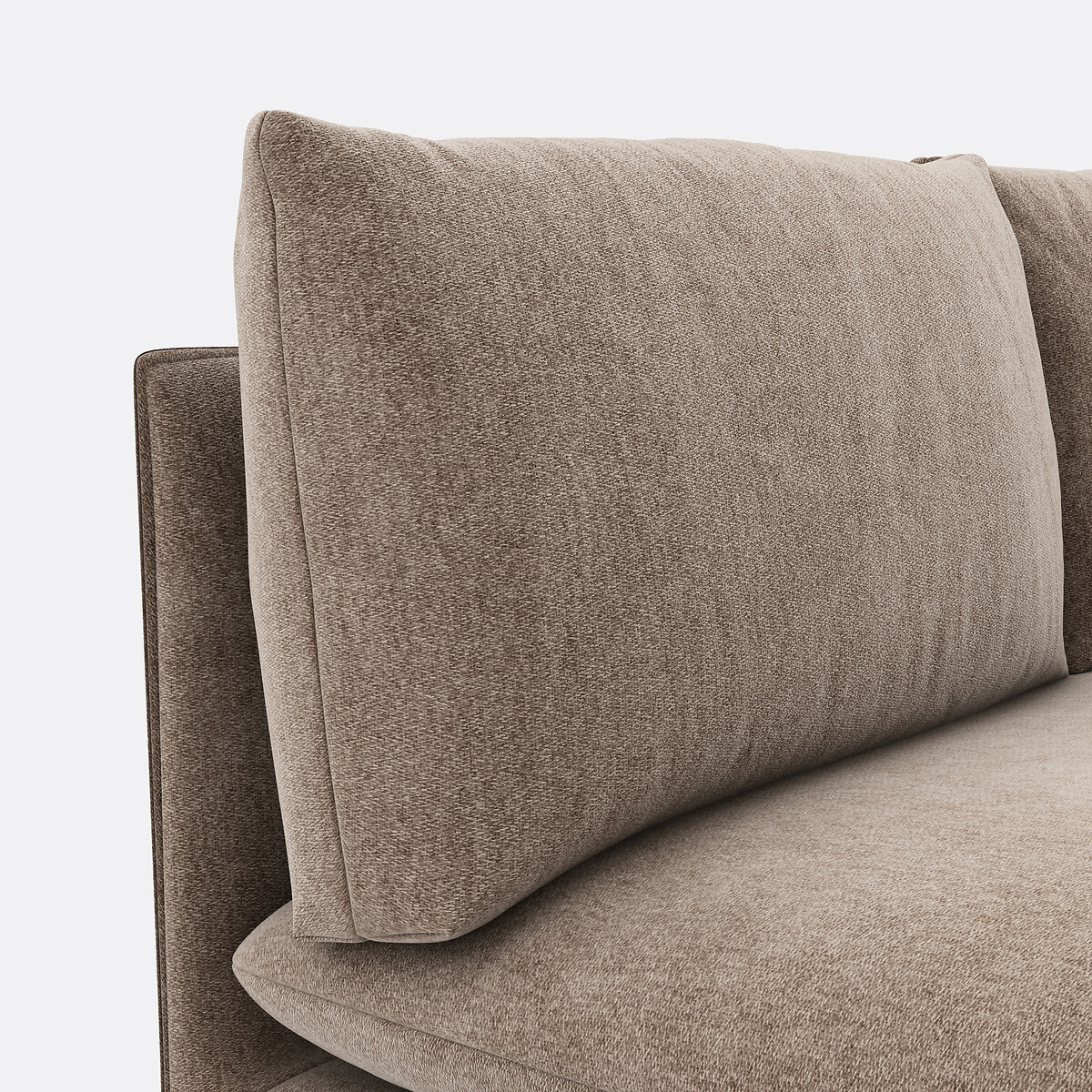 LA REDOUTE INTERIEURS<br>Sofá modular de 2 lugares. poliéster manchado, Malo