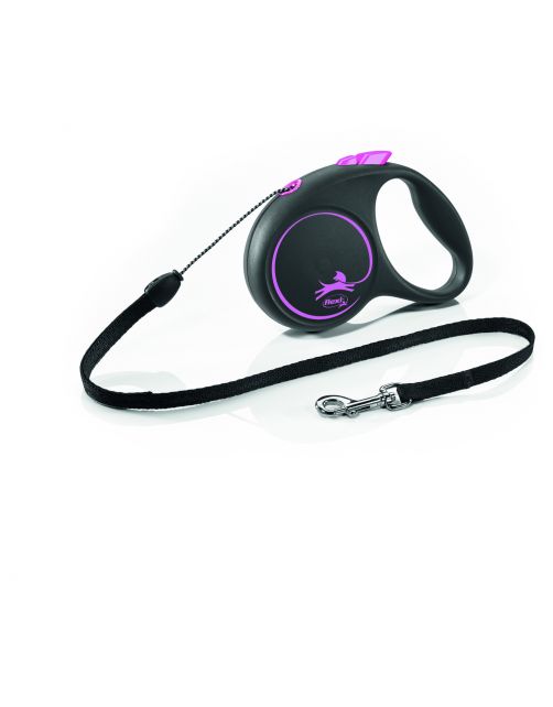 Flexi Black Design Koord S 5 m - Hondenriem