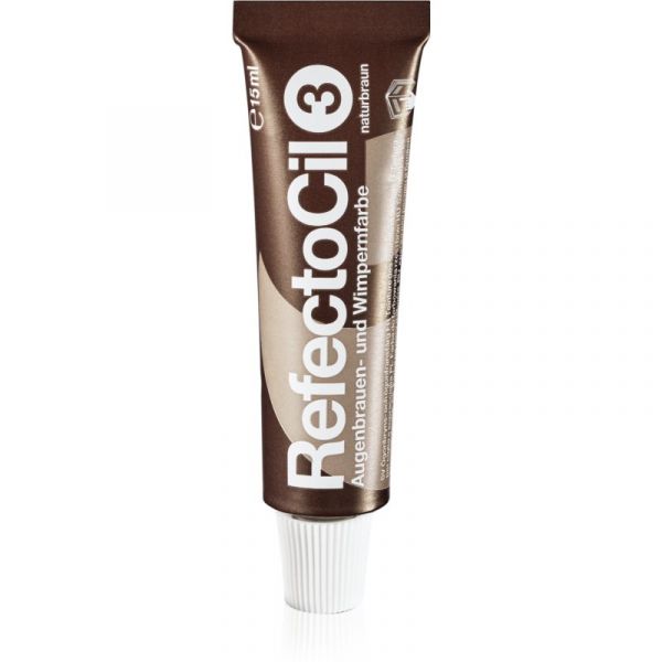 RefectoCil Eyelash And Eyebrow Cor para as Sobrancelhas e Pestanas Tom 3 Natural Brown 15ml