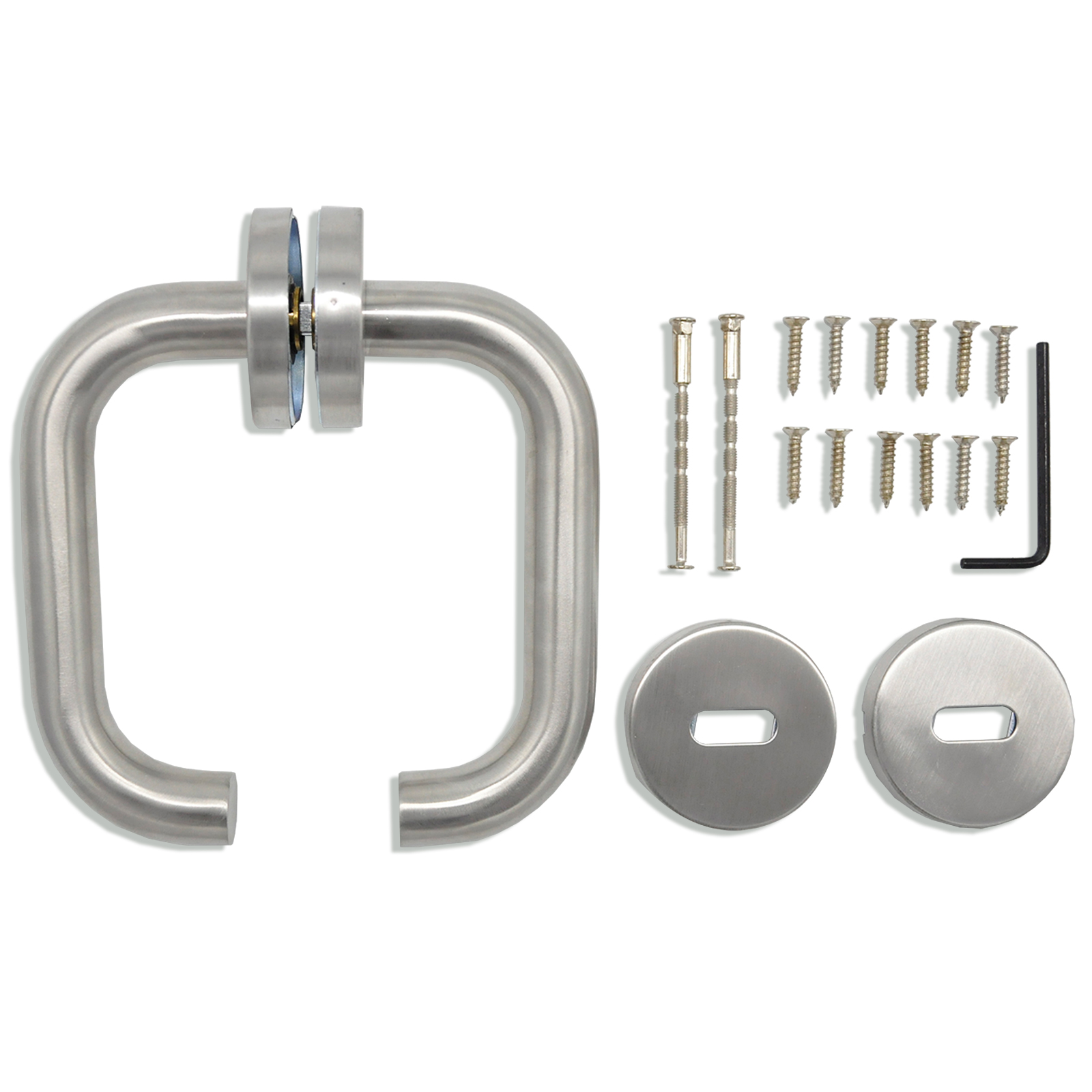 profitan Türdrücker-Garnitur - silber - Edelstahl - 14 cm