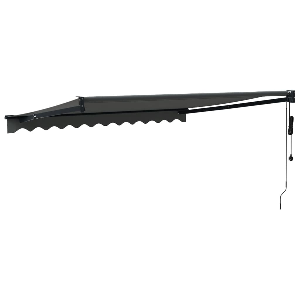 Auvent rétractable automatique anthracite 3x2,5 m
