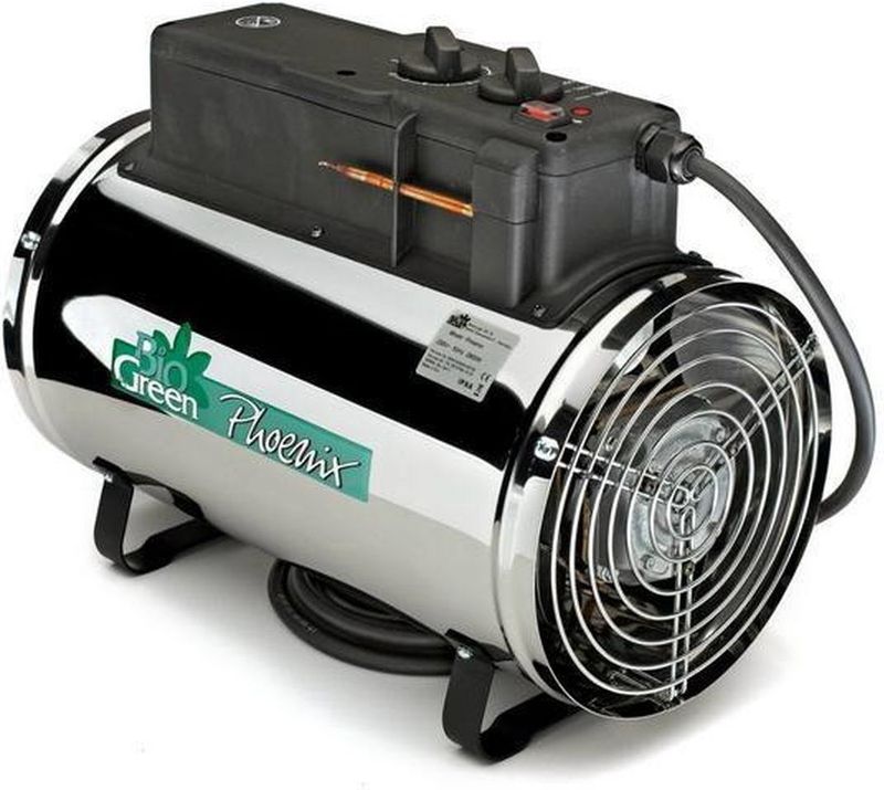Ventilator en kachel in 1 toestel