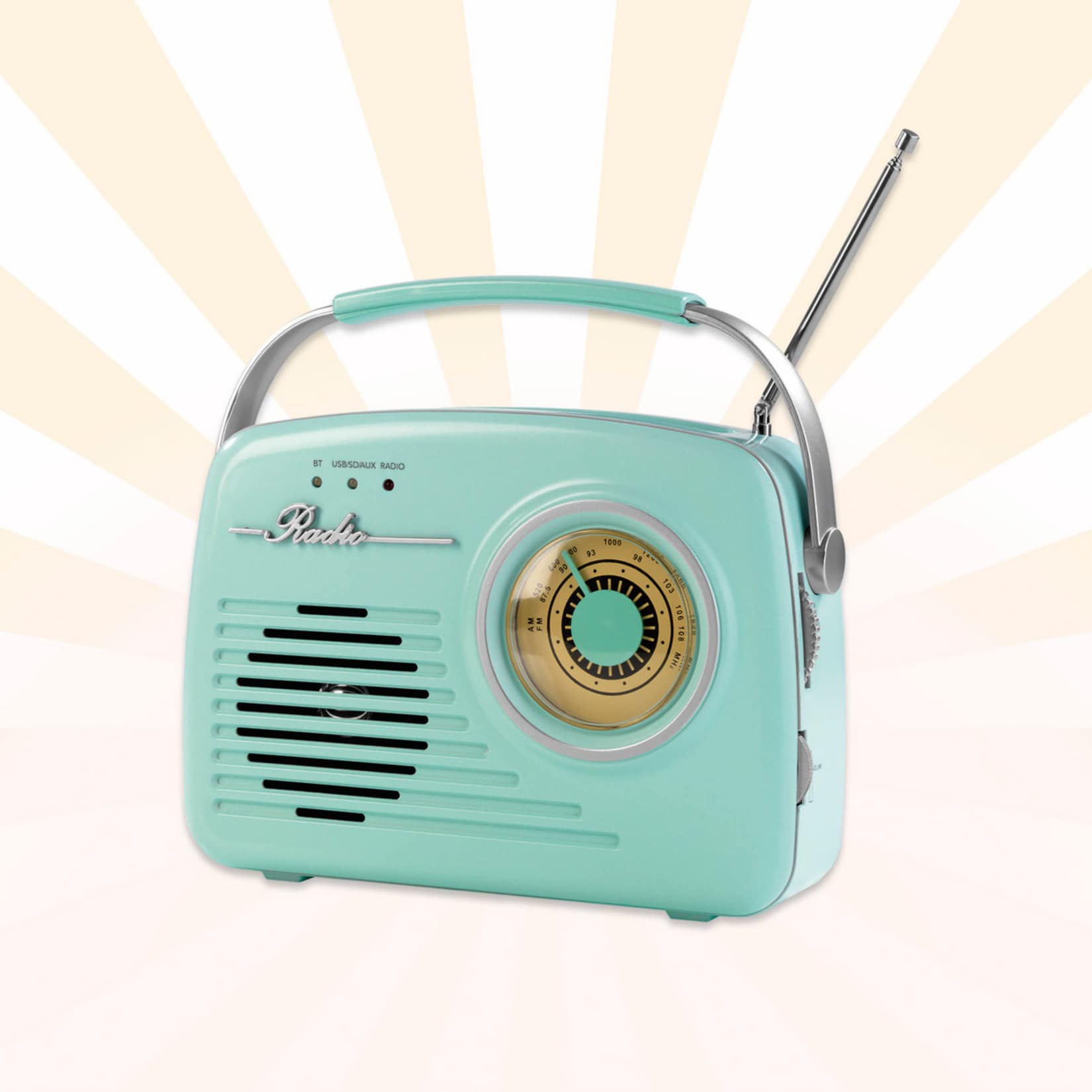 EASYmaxx Radio Retro 6V versch. Farben