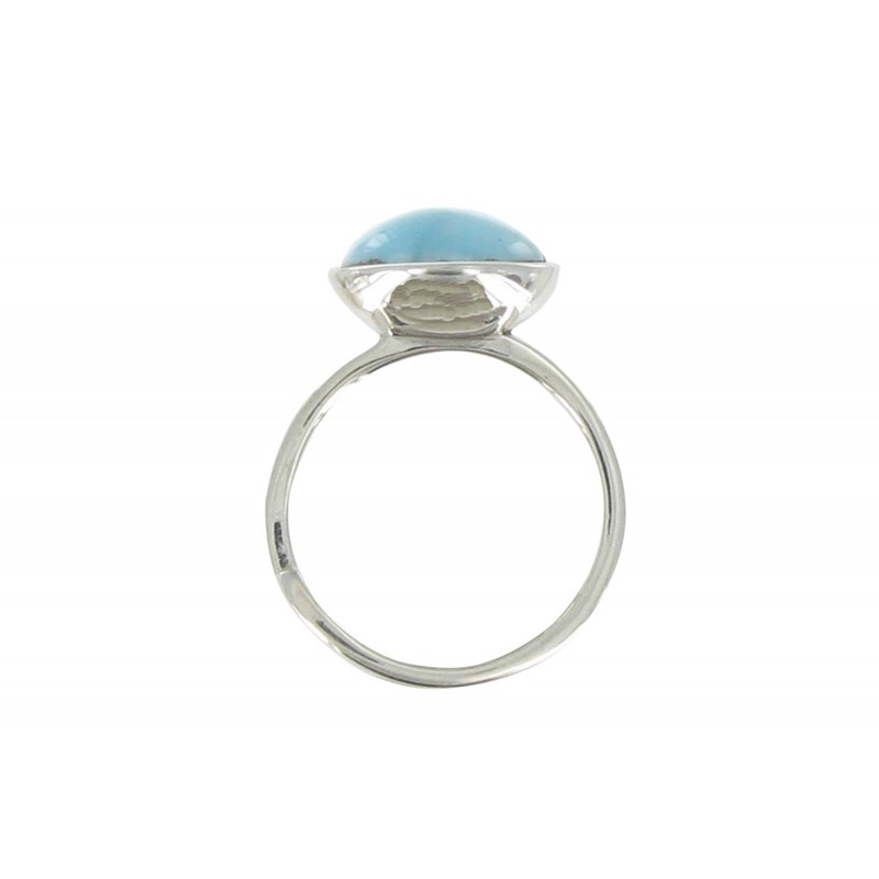 Bague Argent Demi Sphère de Larimar