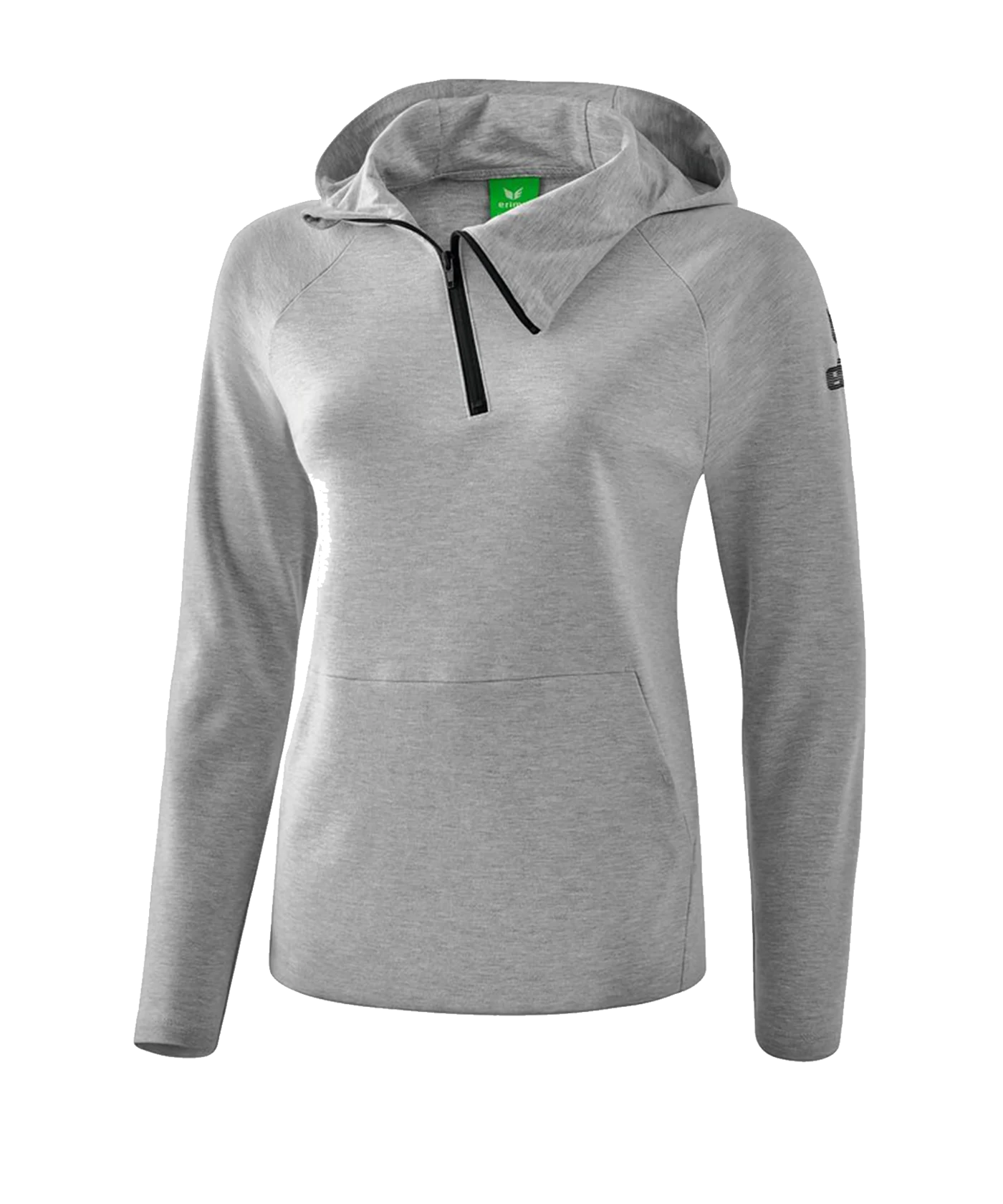 Erima Essential Kapuzensweat Damen Grau Schwarz