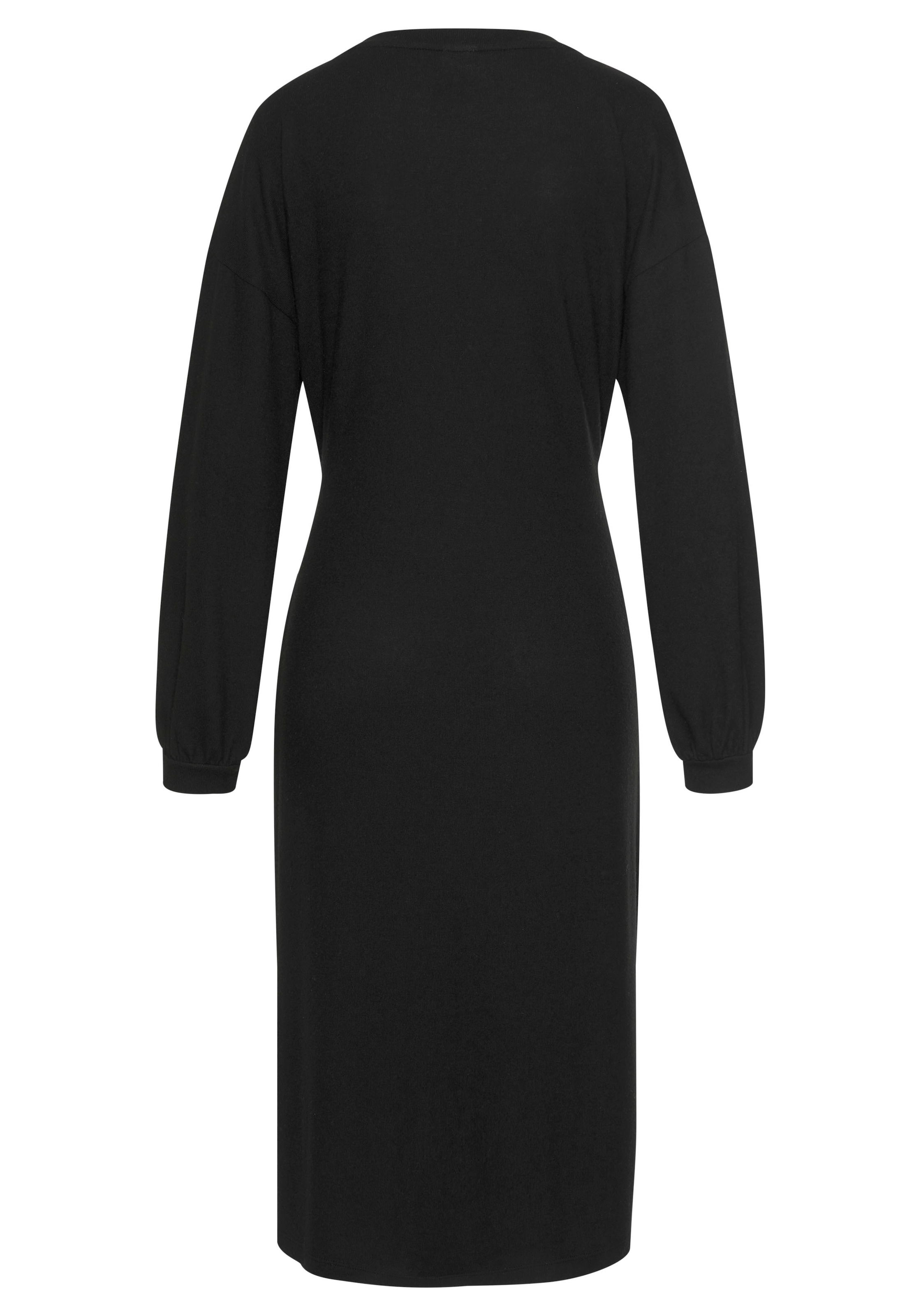 LASCANA Strickkleid Loungekleid mit Taillengürtel, Loungewear