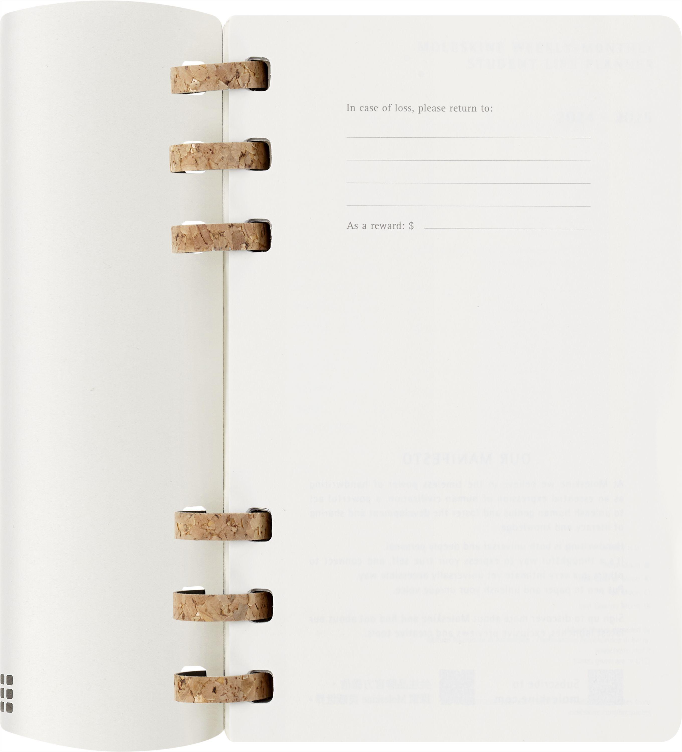 Moleskine 12 Monate Planer mit Spiralbindung, L/A5