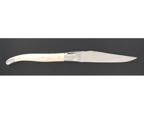 Laguiole 12 cm - Houx - 2 mitres Couteau de poche par Laguiole en Aubrac