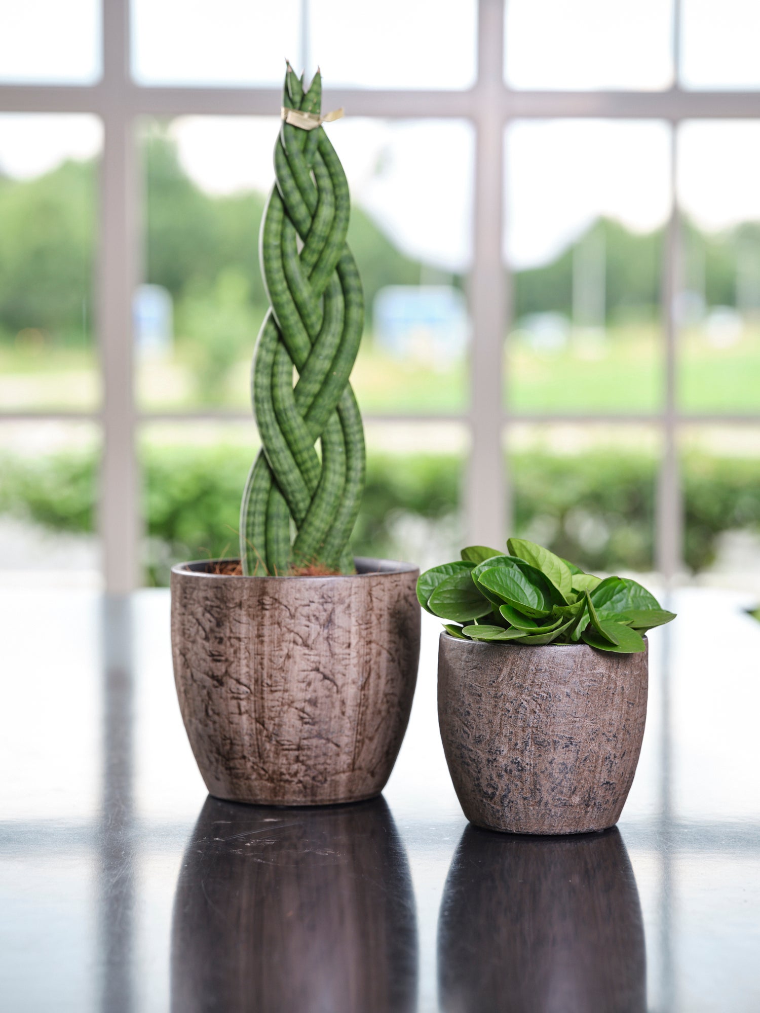 TS bloempot Emmy bruin D 18 H 16 cm