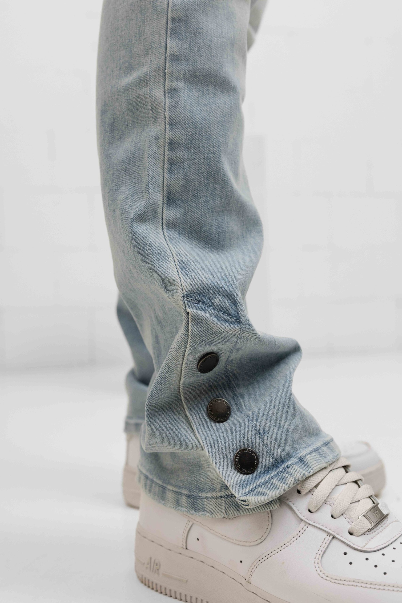 Project x Paris Flared Fit Jeans Heren Lichtblauw