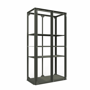 Royal Well broeikas groot Urban Grower Large grijsgroen 76,5 x 41,5 x 141,5 cm