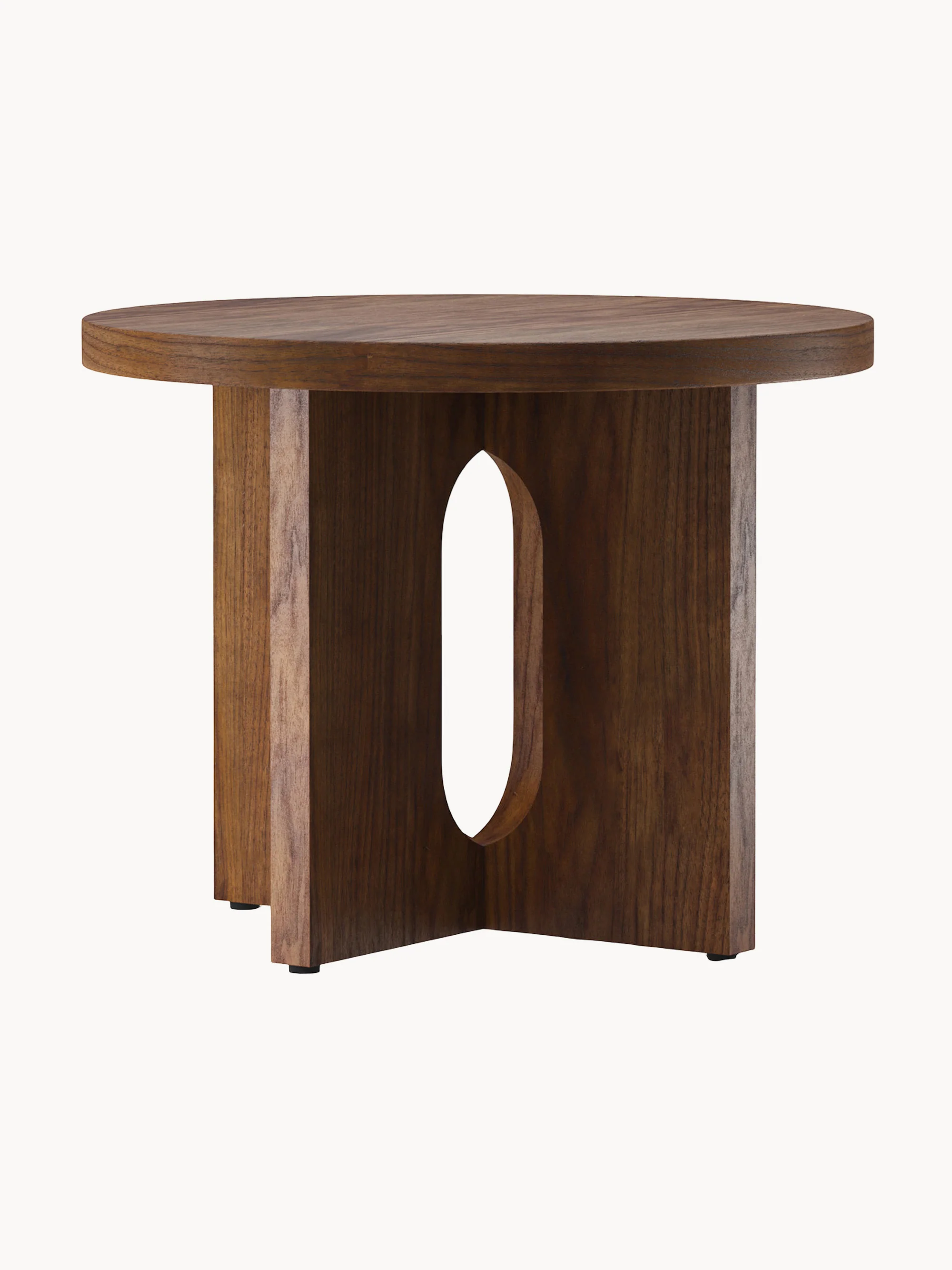 Ronde houten bijzettafel Androgyne