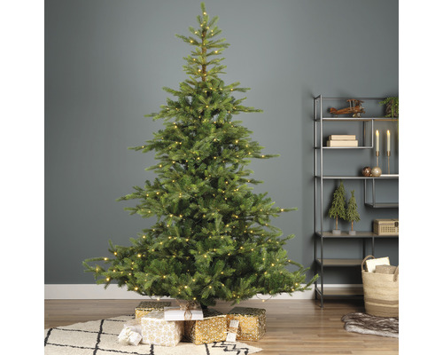 Kunstkerstboom Everlands Grandis, verlicht, H 240 cm, groen, incl. LED