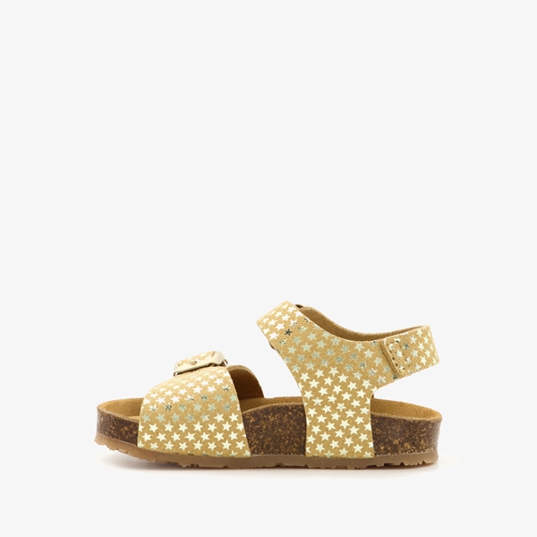 Groot leren meisjes sandalen met sterren