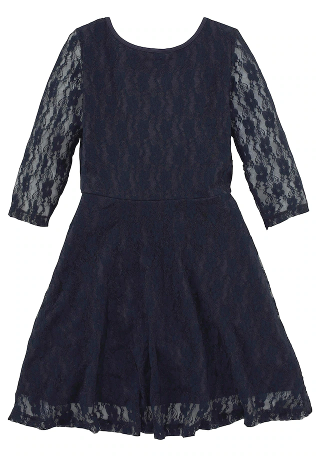 KIDSWORLD Jerseykleid »- Spitzenkleid« festliche Anlässe,  knielang,  aus Spitze und Jersey,  3/4-Ärmel