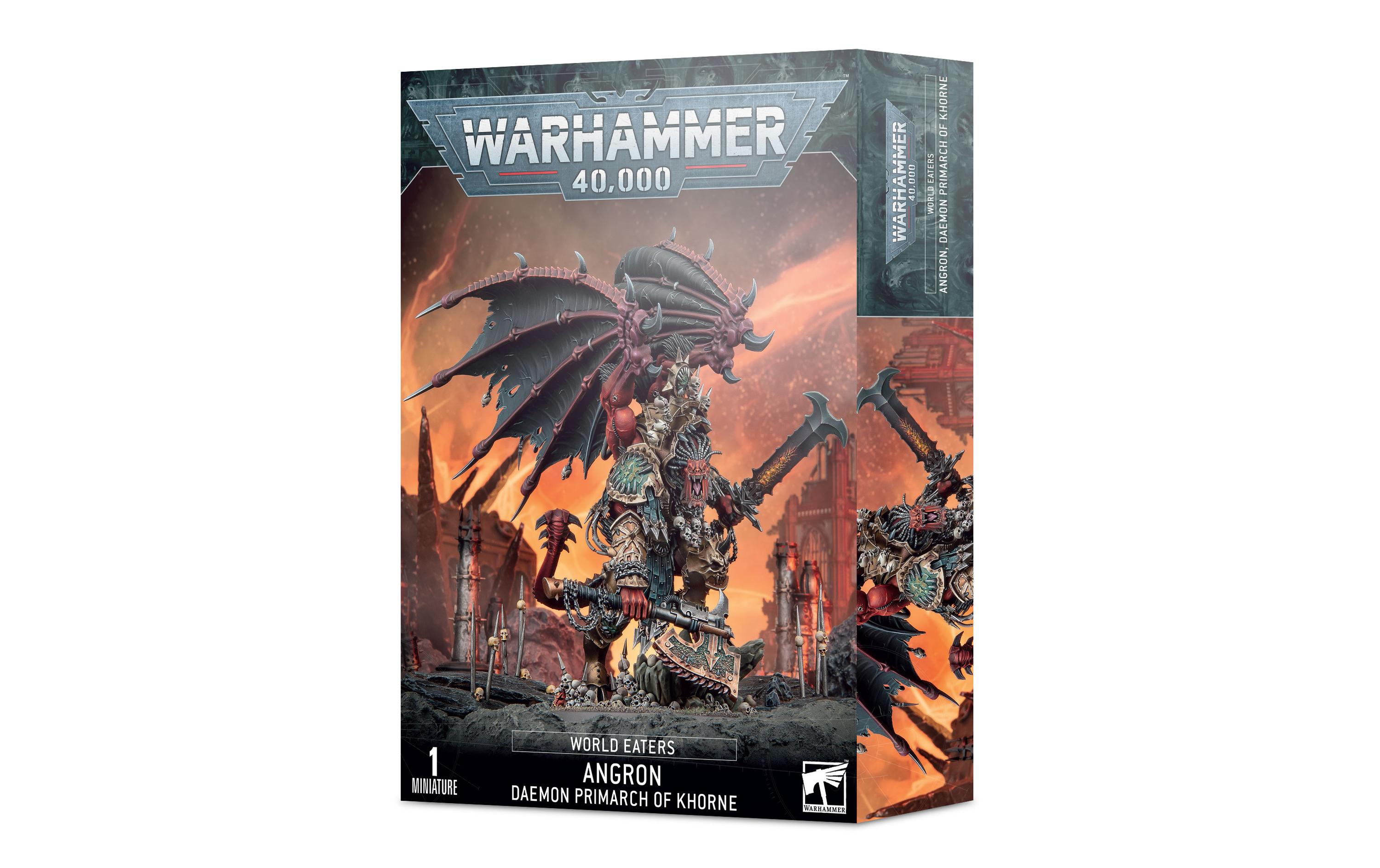 Figur Warhammer 40.000 Angron, Dämonenprimarch des Khorne<br>Warhammer 40.000 World Eaters Miniatur