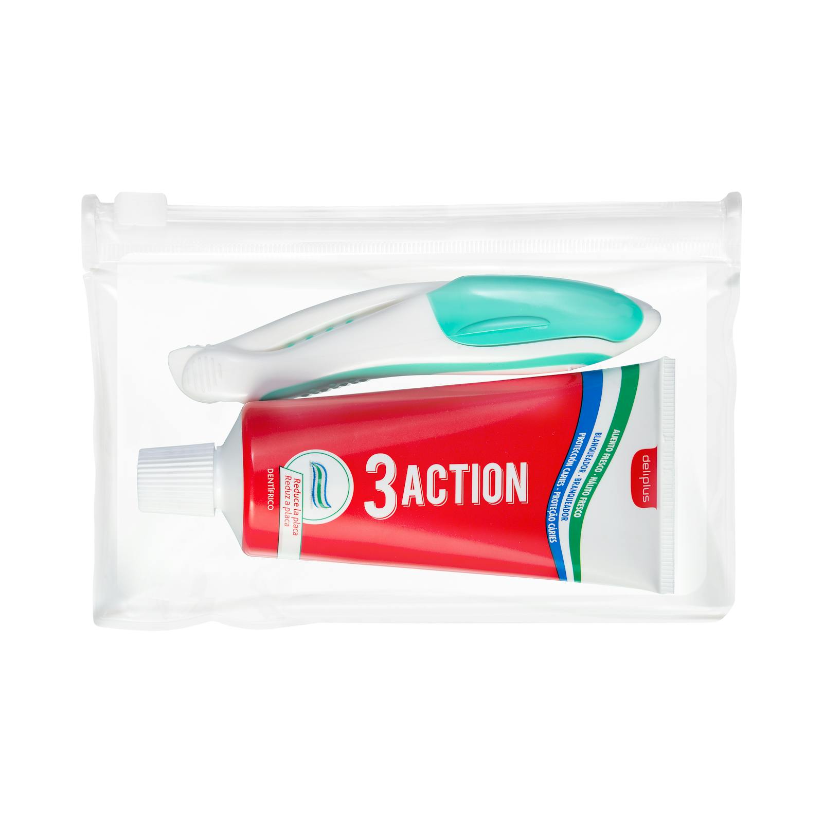 Kit de voyage d'hygiène dentaire Deliplus 3 Action