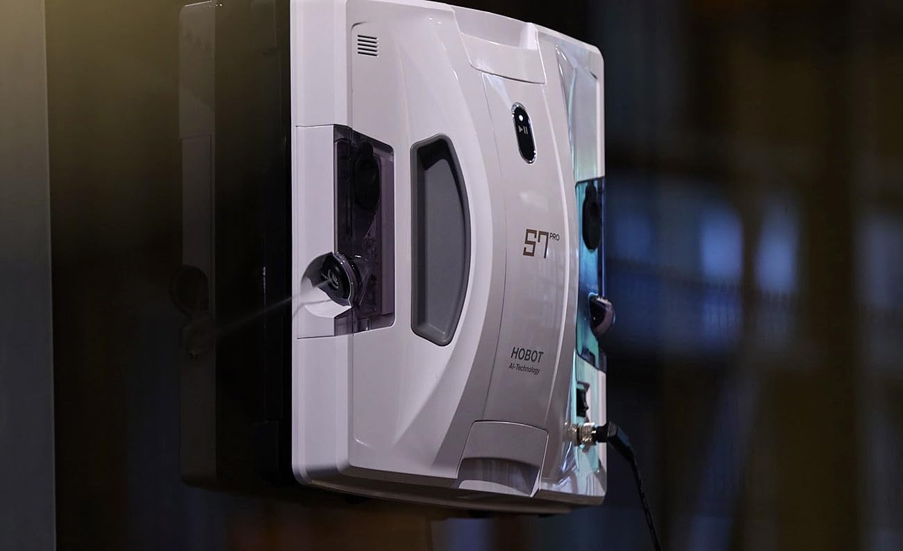 Fensterputzroboter: HOBOT S7 Pro Profi-Fensterputz-Roboter, Dual-Sprüher und -Wischer, App (Fensterputzroboter für Bürogebäude, Fensterroboter mit Wassertank, Fensterreinigung)